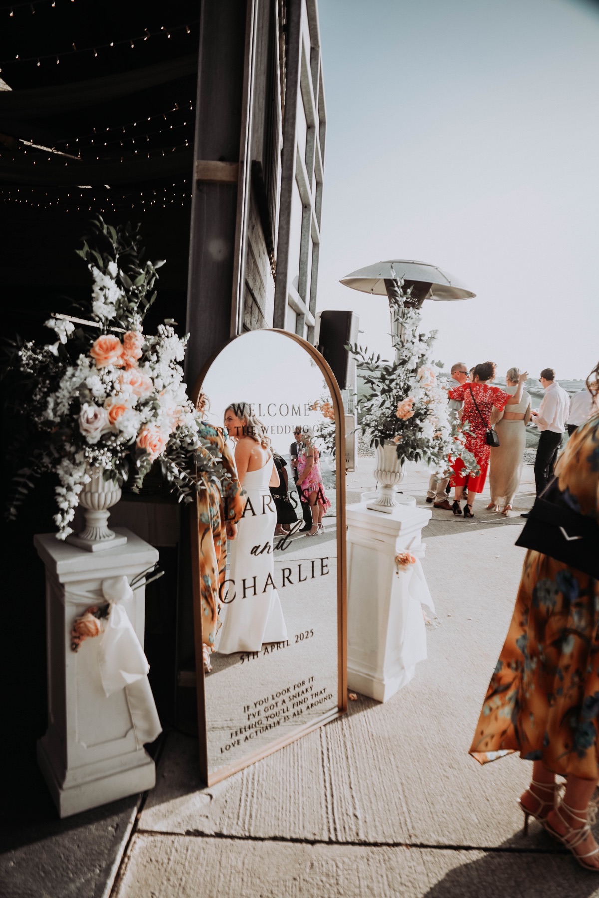 Reception table details